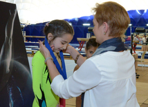 Bakıda qadın idman gimnastikası üzrə akrobatların çoxnövçülükdə yarışı başa çatıb. Azərbaycan, 4 dekabr 2015